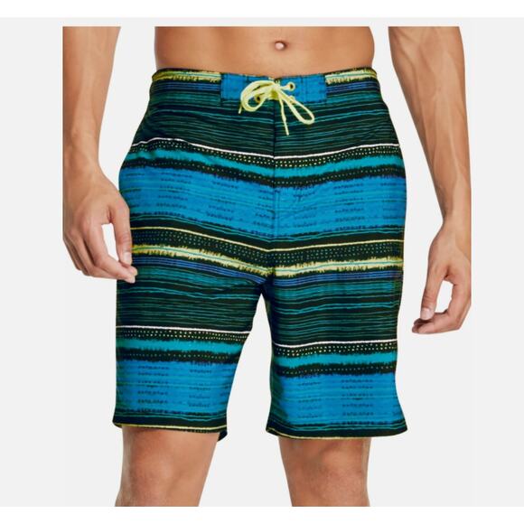 SPEEDO Mens Blue Printed Blue Board Shorts Swim Stretch Shorts XXL NWT - Picture 1 of 3